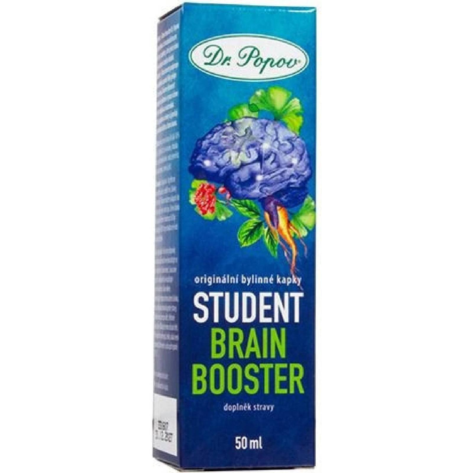 Dr. Popov Bylinné kapky STUDENT Brain booster 50 ml
